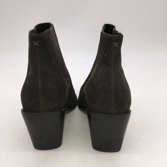 Rag & Bone Boots RAZOR CHELSEA BOOTIE in Slate SUEDE Booties size 9 - Picture 3 of 9